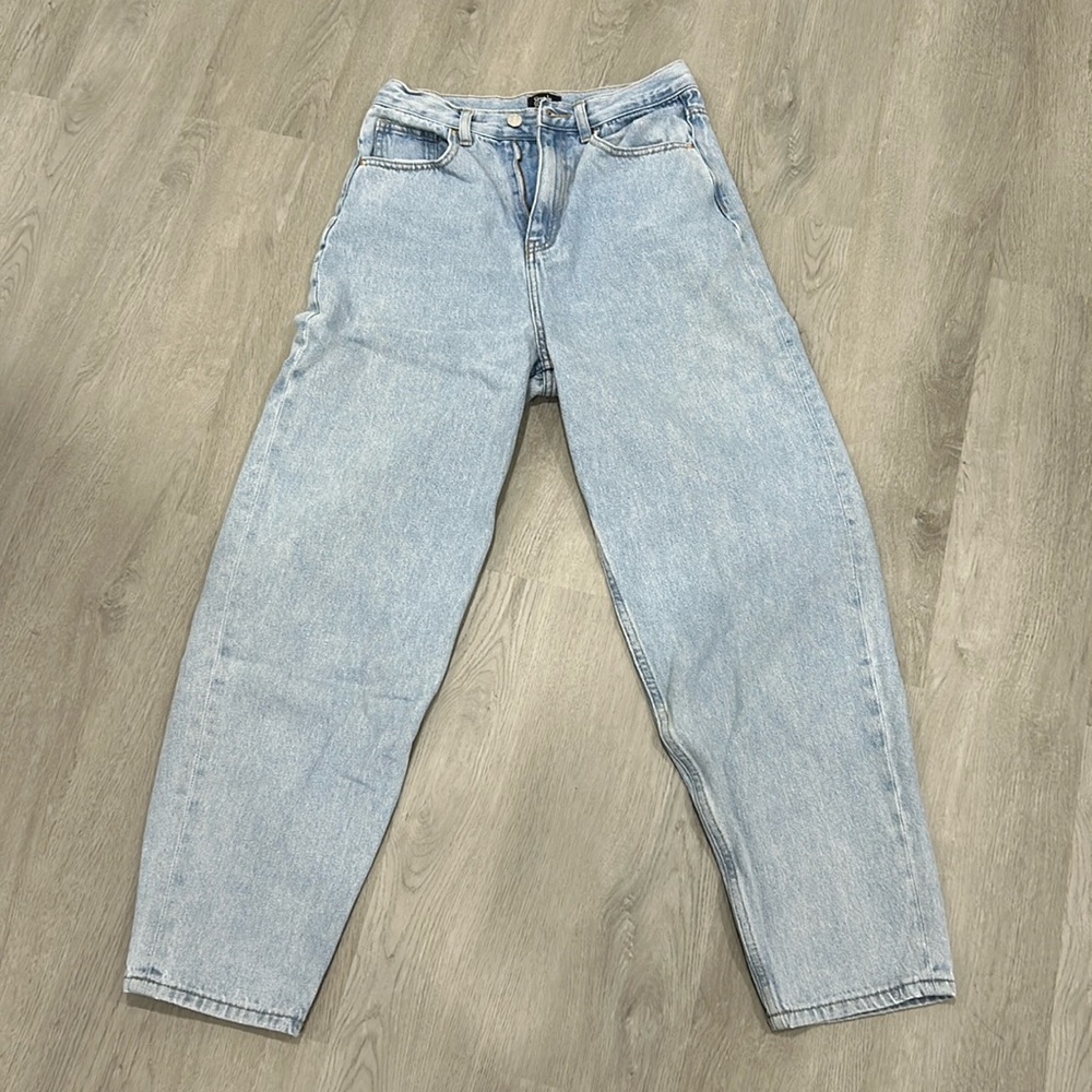 High Rise Baggy Light Blue Jeans